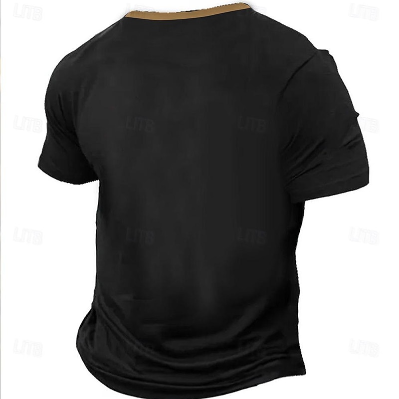 Men's Skull Motorcycle T Shirt Short Sleeve T shirt 3D Print Crew Neck Shirt Retro Vintage Western Style Street Casual Bar Black Red Blue Spring & Summer Clothing Apparel S M L XL 2XL 3XL2