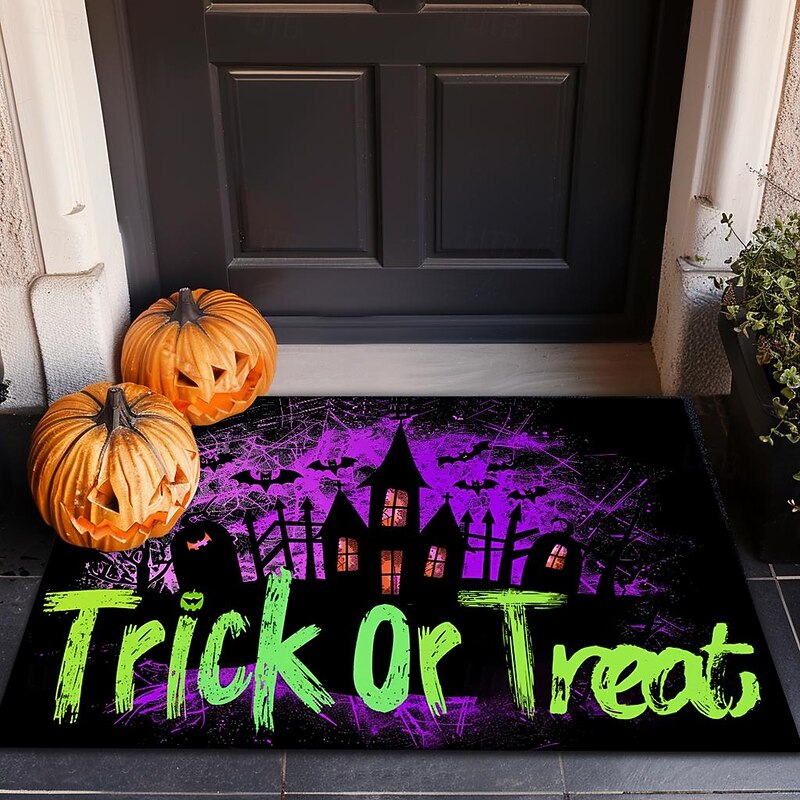 Halloween Decorations Hunted House Doormat Kitchen Mat Floor Mat Non-Slip Area Rug Oil Proof Rug Indoor Outdoor Mat Bedroom Decor Bathroom Mat Entrance Rug3