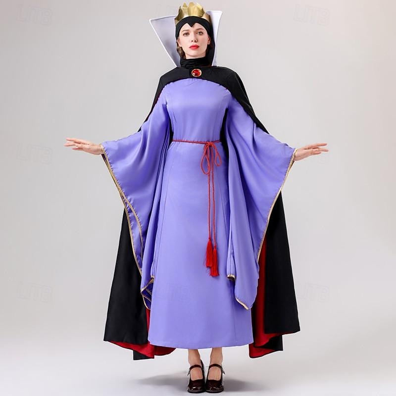 Maleficent Halloween Cosplay Costume Snow White and the Seven Dwarfs Adults' Women's Masquerade Halloween Easy Halloween Costumes Dress Up3