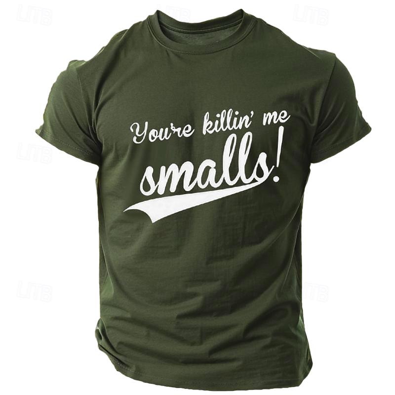 Men's 'You're Killin' Me Smalls!' Graphic T-Shirt - Classic Movie Quote Funny Baseball Fan Short Sleeve Tee