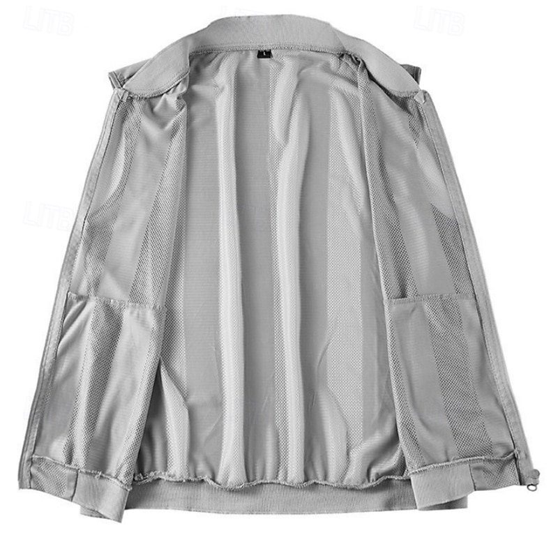 Men's Vest Gilet Fishing Vest Hiking Vest Gilet Jacket Outdoor Street Daily Going out Streetwear Casual Spring Fall Pocket Polyester Nylon Breathable Plain Zipper Stand Collar Regular Fit Black White3