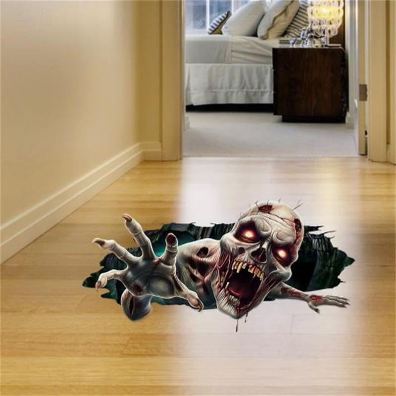 Halloween 3D Horror Stickers, Spooky Halloween Decorations for Parties, Festivals, and Haunted Houses, Creepy Atmosphere Enhancers, Ideal for Trick-or-Treat Events2