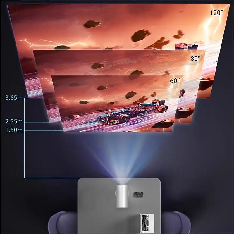 TS-3 Smart Portable Movie Projector with WiFi and Wireless & Native 1080P Home Theater Video Projector Compatible with IOS/Android/HDTV/USB Suitable for Meeting Office School Team Building4