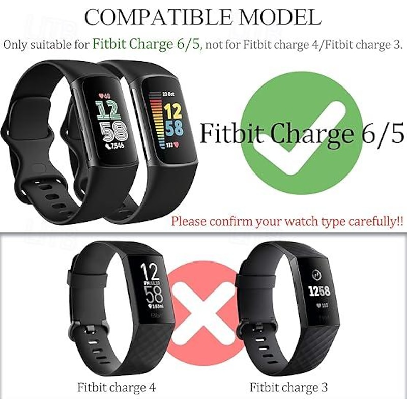 Smart Watch Band Compatible with Fitbit Charge 6 / Fitbit Charge 5  Stainless Steel Smartwatch Strap with Removal Tool Sport Band Replacement Wristband with Fitbit Charge 62