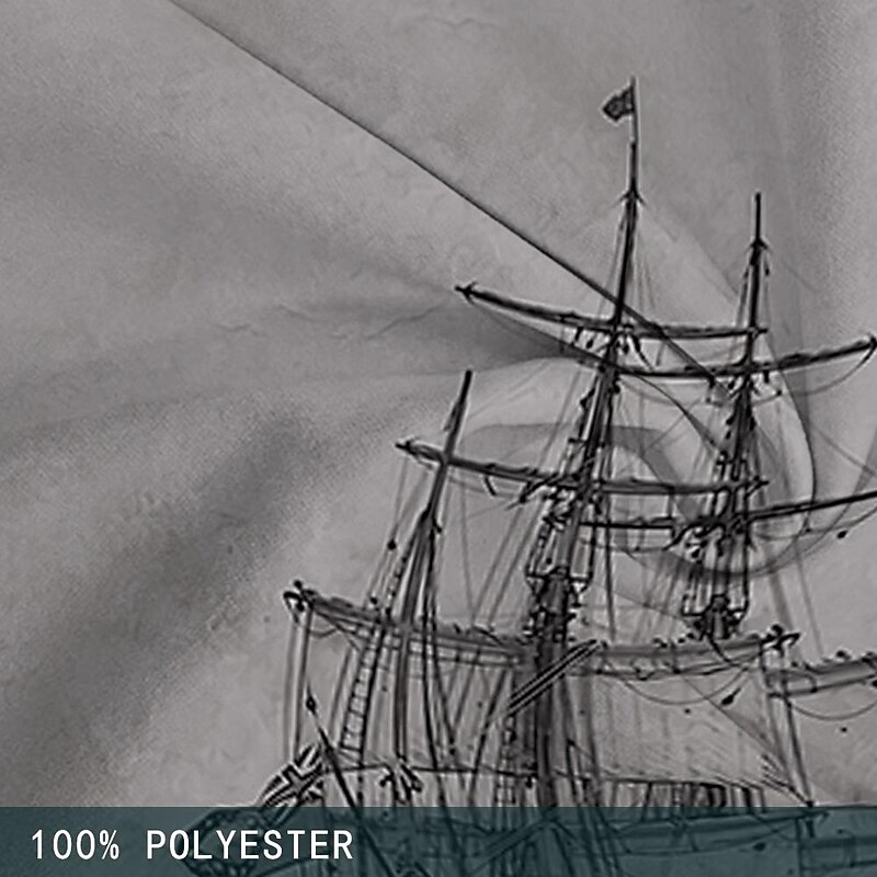 Men's Sailboat Swim Trunks Swim Shorts Board Shorts Mid Waist Fashion Streetwear Designer Casual Daily Holiday Pocket Drawstring Elastic Waist Designer Clothing Apparel3