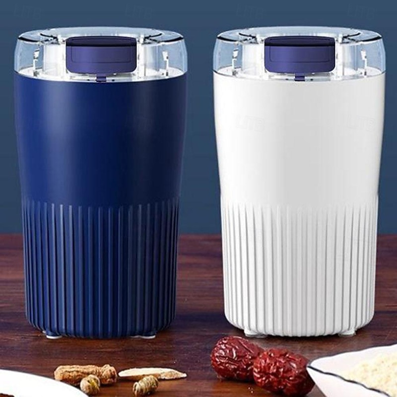 Mini Electric Coffee Grinder,Stainless Steel Grain Grinder and Coffee Mill - Kitchen Herb Grinder for Home Use