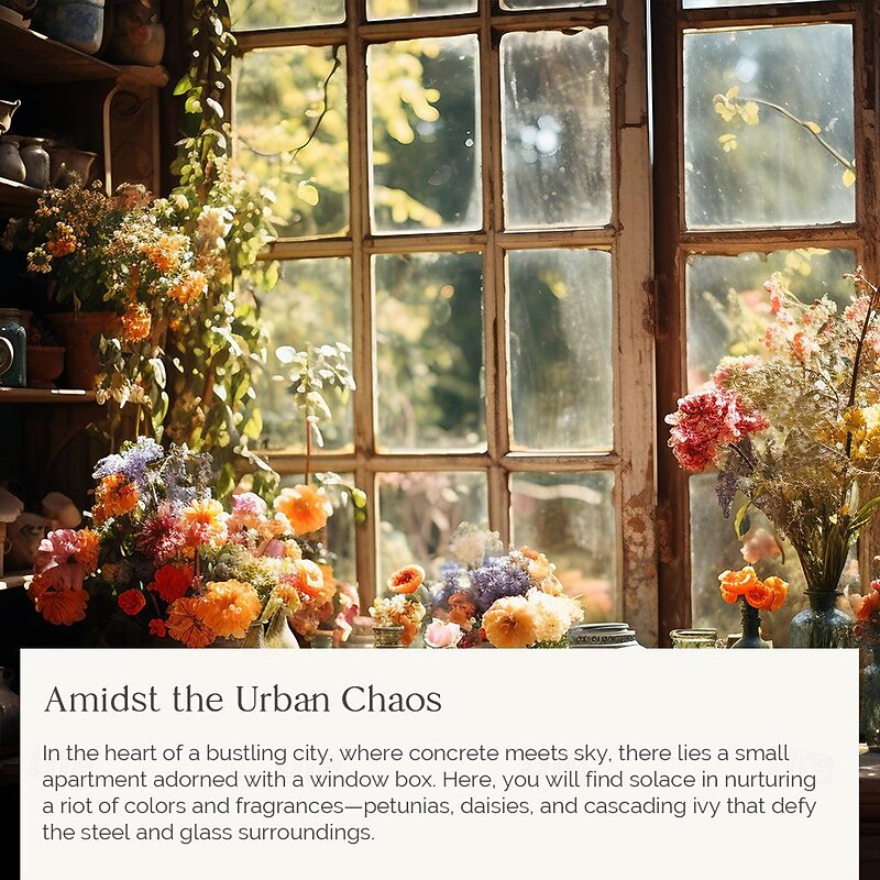 Flowers on Window Wall Hanging Tapestry Wall Art Large Tapestry Mural Decor Photograph Backdrop Blanket Curtain Home Bedroom Living Room Decoration3