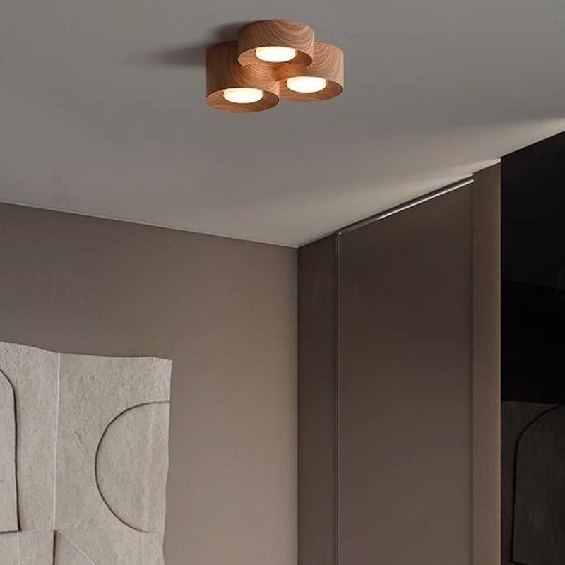 LED Ceiling Lamp 3-Color Light Source 1/2/3-Light Cylindrical Ceiling Downlight Surface Mounted Ceiling Lights for Bedroom Living Room Office Kitchen Lounge Dining Room 110-240V4