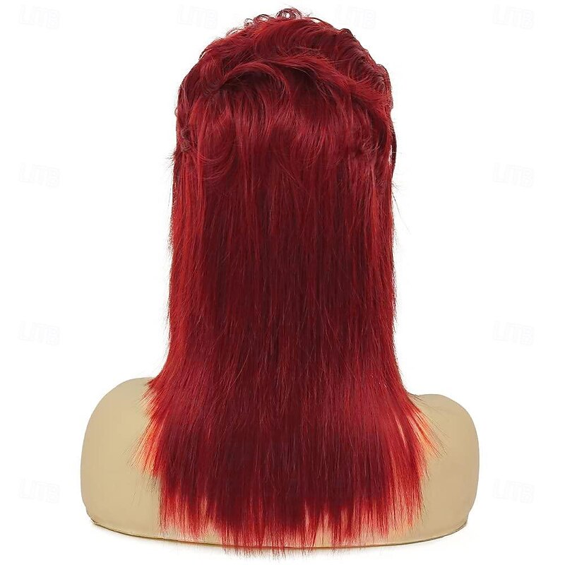 Wig for Women Shoulder Length Straight Natural Layered Hair 70s 80s Rock Costume Wigs Halloween Cosplay Party Wigs4