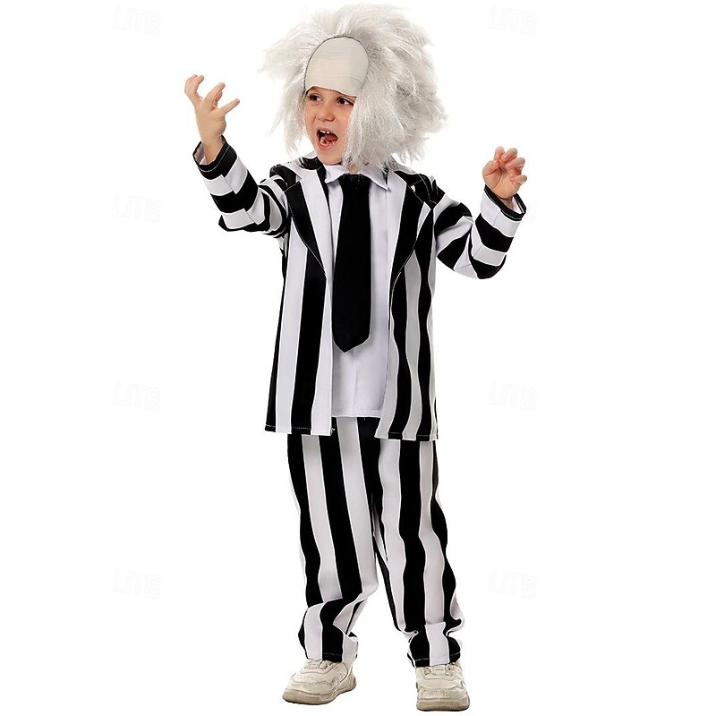 Ghost Halloween Beetlejuice Kid's Boys' Halloween Carnival Masquerade Party / Evening Easy Halloween Costumes Dress Up