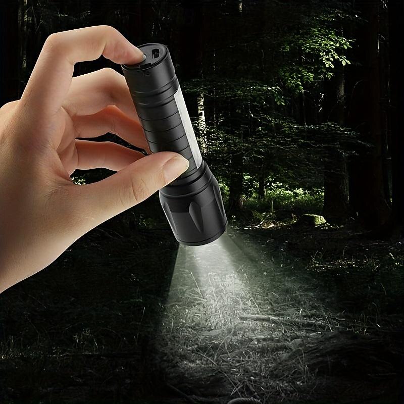 USB Rechargeable Flashlight Zoomable High Power LED Flashlights Outdoor Waterproof Camping Night Fishing Tactical Flashlight Survival Tools2