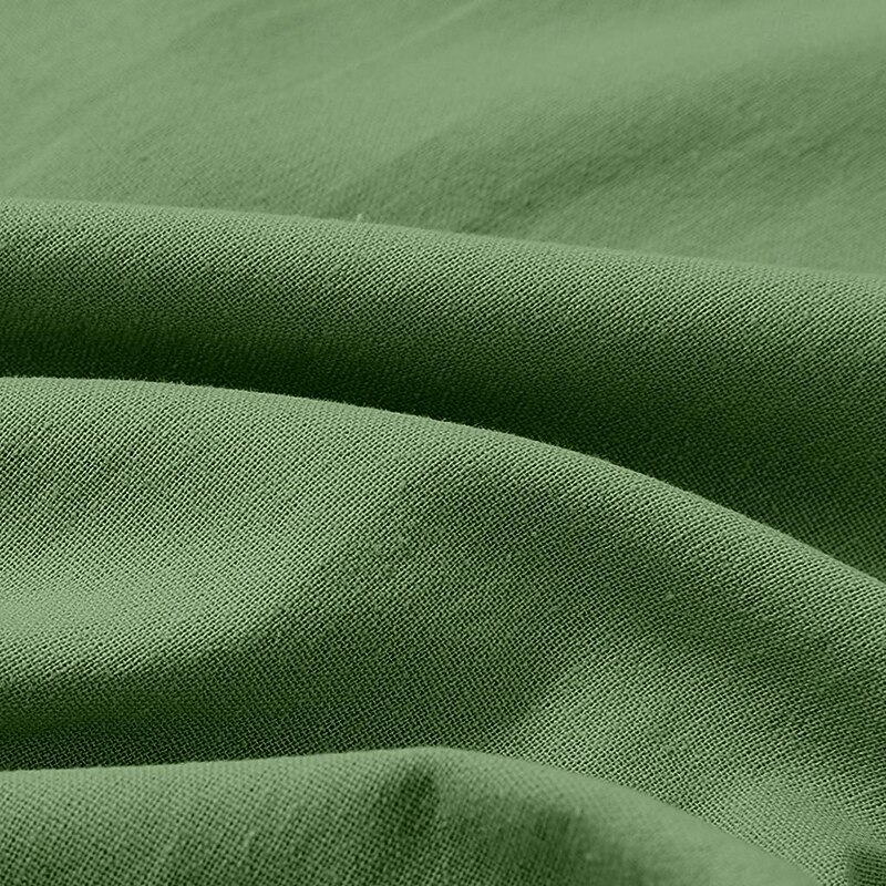 Men's Linen Pants Trousers Summer Pants Drawstring Elastic Waist Straight Leg Plain Comfort Breathable Full Length Outdoor Daily Beach Fashion Streetwear Loose Fit Black White Micro-elastic3