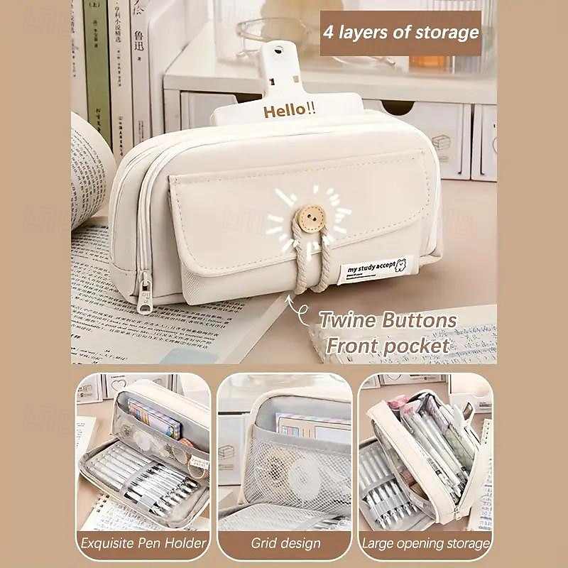 Four-layer Pencil Case Extra-large Capacity Pencil Case Multi-layer Pencil Case for Students4
