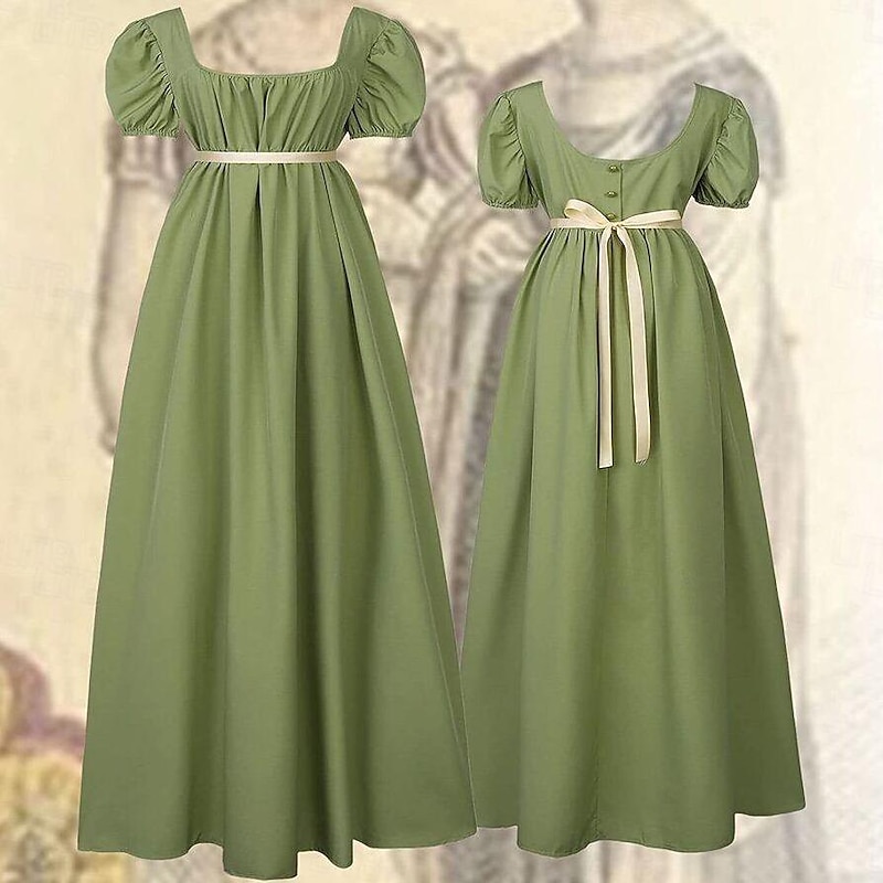 Retro Vintage Victorian Medieval Dress Ball Gown Regency Inspired Dress Princess Fancy Dress Women's Royal Masquerade Dailywear Adults Dress