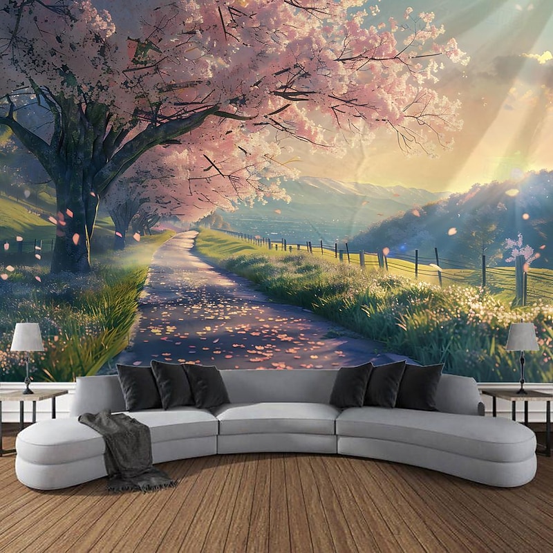 Nature Landscape Sky Ladder Hanging Tapestry Wall Art Large Tapestry Mural Decor Photograph Backdrop Blanket Curtain Home Bedroom Living Room Decoration4