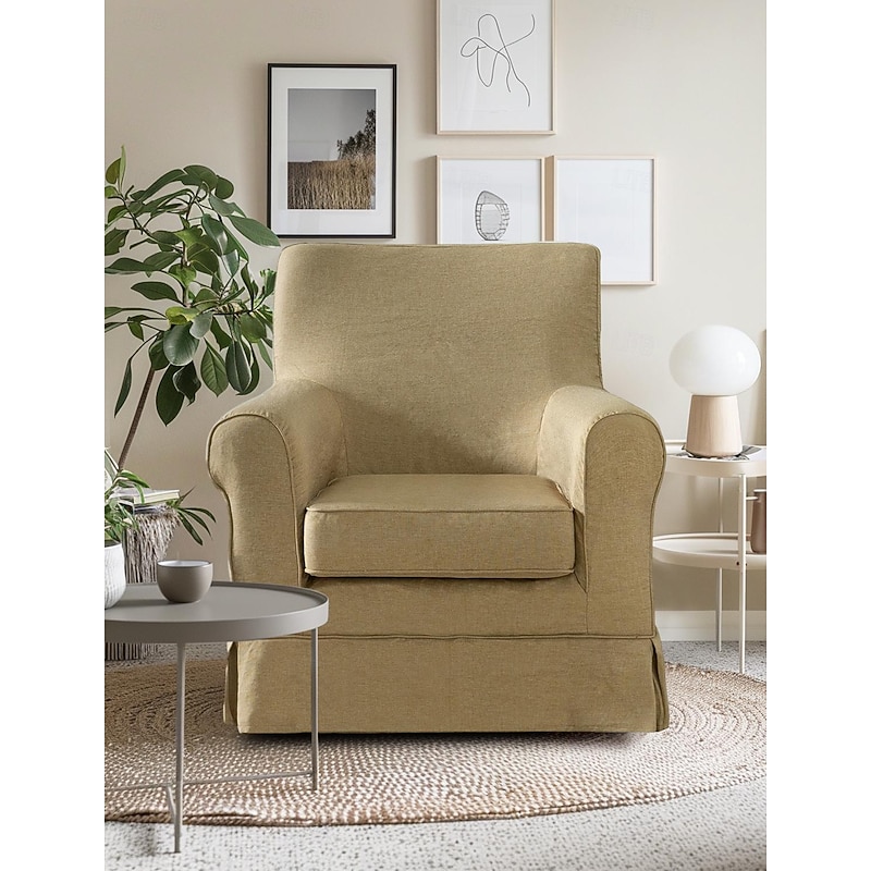 Armchair Sofa Cover Solid Color Quilted Slipcovers  LITB PRIME cover Ektcover