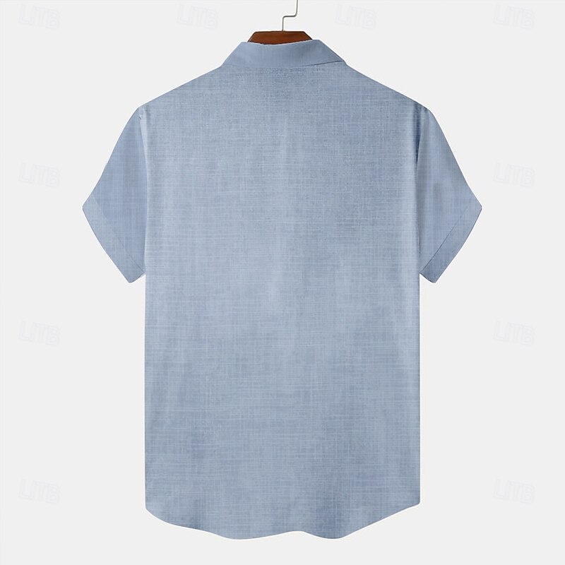 Men's Nautical Sailboat Shirt Button Up Shirt Short Sleeve Vintage Casual Vacation Daily Hawaiian Summer Spring Turndown Collared Shirts Button Up 3D Print White Blue Gray4