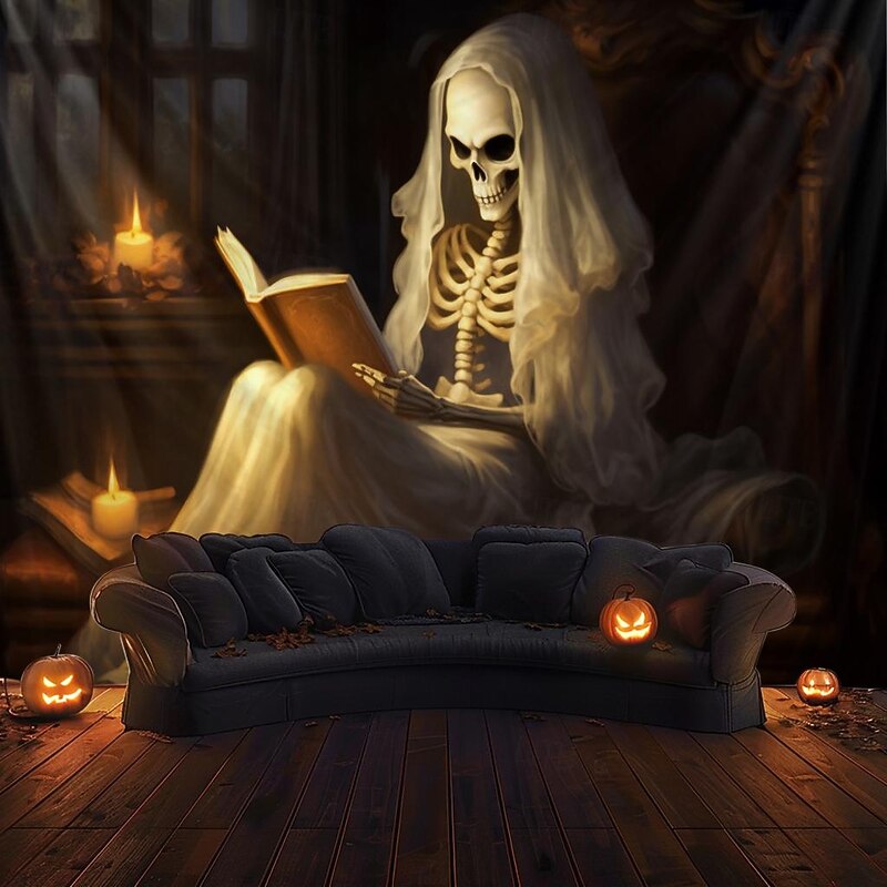 Halloween Decorations Zombie Bride Hanging Tapestry Wall Art Large Tapestry Mural Decor Photograph Backdrop Blanket Curtain Home Bedroom Living Room4