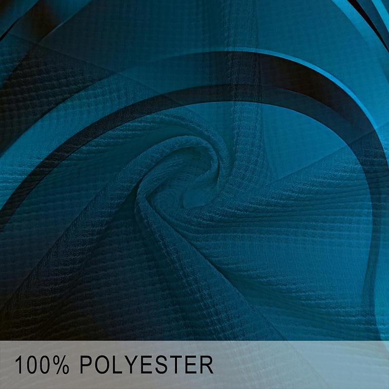 Men's Geometric Waffle Polo Shirts Golf Shirt Short Sleeve Polo Shirts Collared Shirts Vacation Wear Formal Wear Festival Wear Buttons 3D Print Summer Spring Blue3