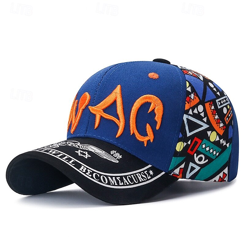 Men's Baseball Cap Sun Hat Trucker Hat Black Navy Blue 100% Cotton Embroidered Print Fashion Casual Street Daily Letter Adjustable Sunscreen Breathable