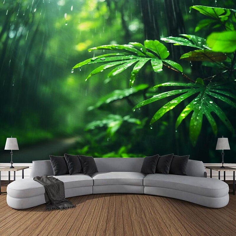 Nature Landscape Leaves Hanging Tapestry Wall Art Large Tapestry Mural Decor Photograph Backdrop Blanket Curtain Home Bedroom Living Room Decoration
