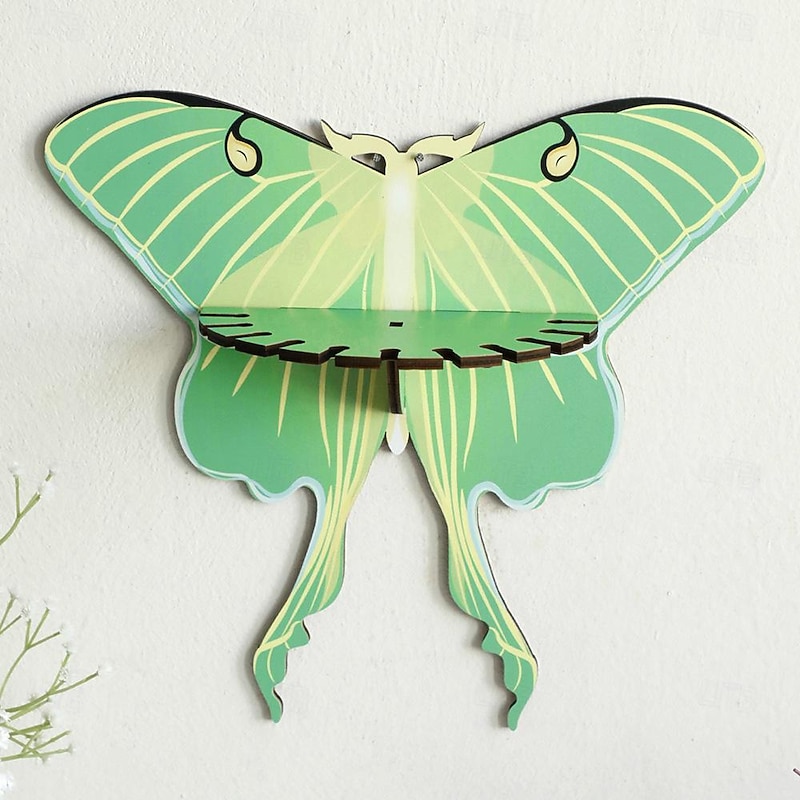 Butterfly Wall Shelf Wooden Floating Shelves Boho Home Decor ation Display Stand Room Decorations Aesthetic Gifts for Spring Home Decor2