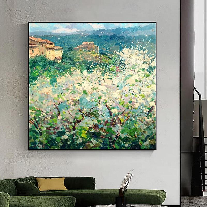 Oil Painting Handmade Hand Painted Wall Art Impression Landscape Canvas Painting Home Decoration Decor No Frame Painting Only4