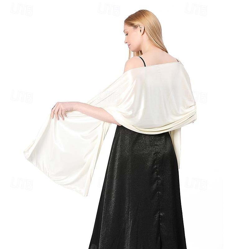 Silky Sheer Shawls and Wraps for Women Evening Dresses Soft Silky Wraps Wedding Bridal Scarf4
