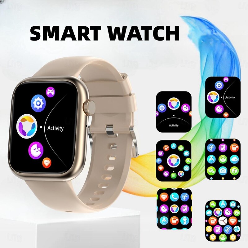 G104 Smart Watch 1.83 inch Smartwatch Fitness Running Watch Bluetooth Pedometer Call Reminder Activity Tracker Compatible with Android iOS Women Men Long Standby Hands-Free Calls Waterproof IP 67