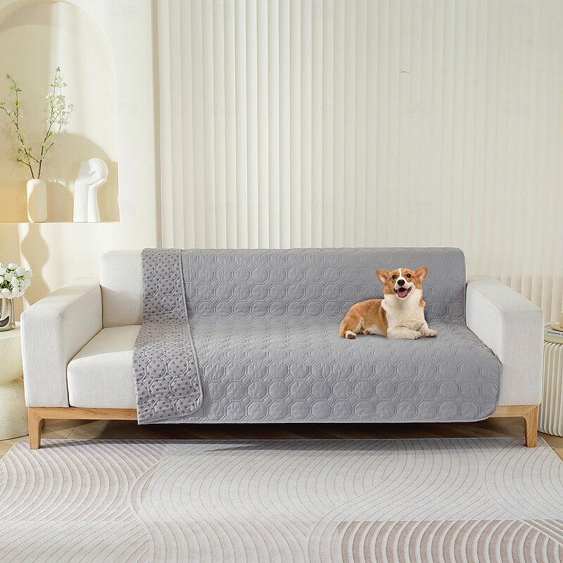 100% Waterproof Pet Sofa Cushion Non-Leakage Non-Slip Dirty-Resistant Solid Color Pet Mattress Cover2