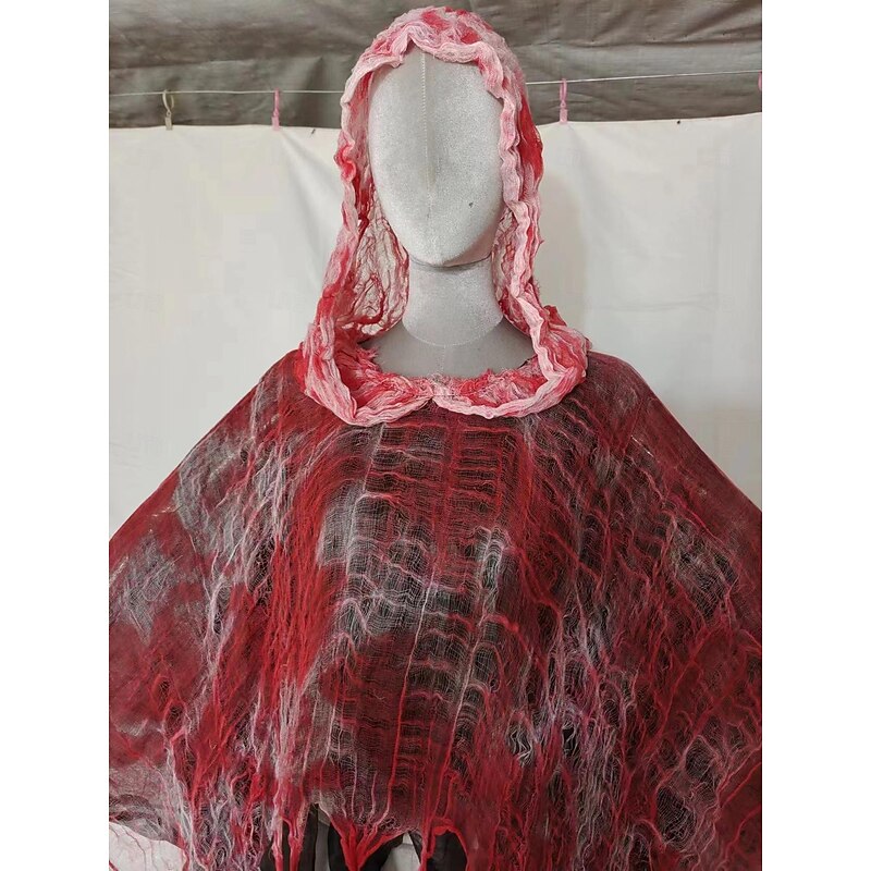 Ghost Grim Reaper Halloween Cosplay Costume Party Costume Hooded Cloak Outfits Scary Costume Adults' Men's Women's Masquerade Mardi Gras Performance Party Halloween Easy Halloween Costumes Dress Up4