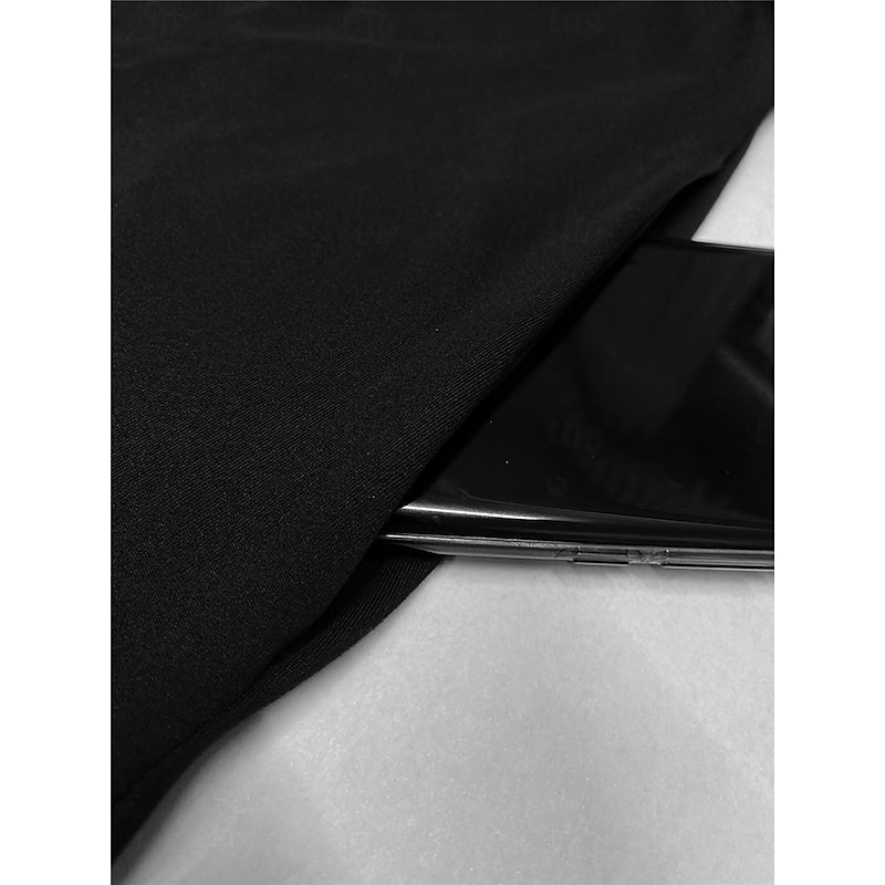 Women's Maxi Dress Black Dress Casual Dress Cocktail Dress Formal Dress Basic Casual Vacation Street Regular Fit Short Sleeve Crew Neck Black Fall3