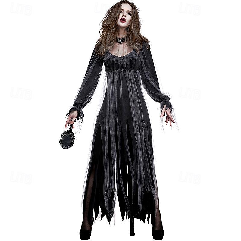 Zombie Ghost Bride Halloween Cosplay Costume Party Costume Masquerade Outfits Cosplay Adults' Women's Carnival Masquerade Mardi Gras Performance Party Halloween Easy Halloween Costumes Dress Up