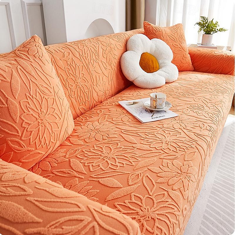 Jacquard Velvet Elastic Sofa Cover All-Inclusive Universal Cover Four Seasons Universal New 2025 Anti-Cat Scratch Dust-Proof Sofa Cover2