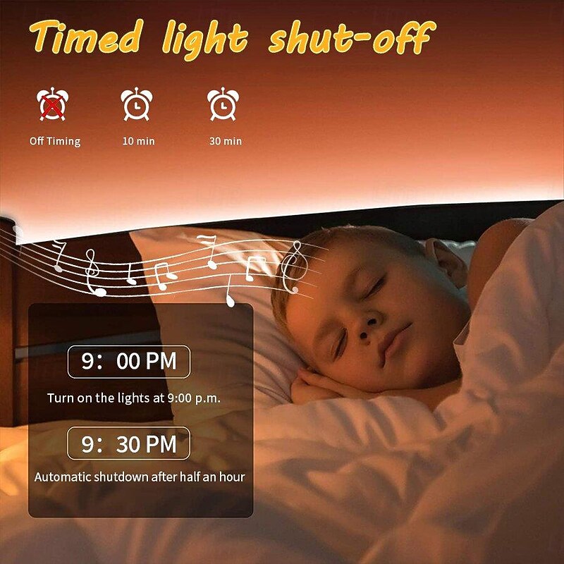 LED Smart Light Colorful Silicone Jellyfish Music Night Light with Remote Control, Intelligent Timing Night Light with Sleep Mode for Room Decor, Children's Gift, Girl's Atmosphere Light2