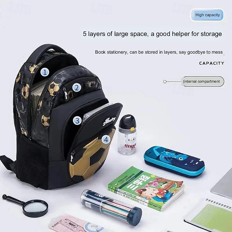 Backpacks for School Boys Backpacks for School Backpacks Cartoon Football Anime Backpack Back to School Gifts2