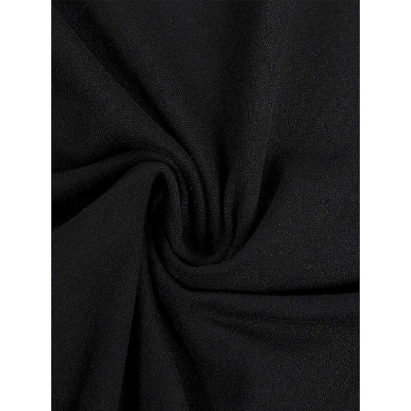 Women's T Shirt V Neck Long Sleeve Tunic Fashion Casual Print Regular Tops Daily Black Spring & Fall3