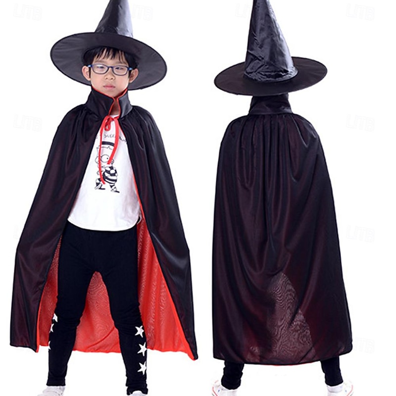 Vampire Halloween Cosplay Costume Cloak Masquerade Cosplay Adults' Men's Women's Boys' Carnival Valentine's Day Party / Evening Easy Halloween Costumes Dress Up3