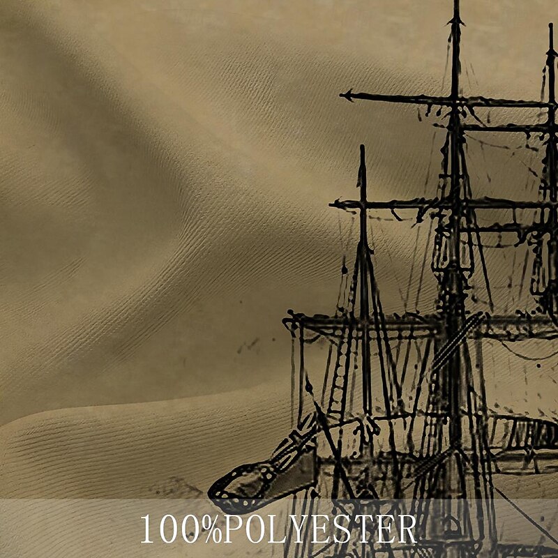 Men's Sailboat Swim Trunks Swim Shorts Board Shorts Mid Waist Vintage Fashion Designer Casual Daily Holiday Pocket Drawstring Elastic Waist Designer Clothing Apparel3