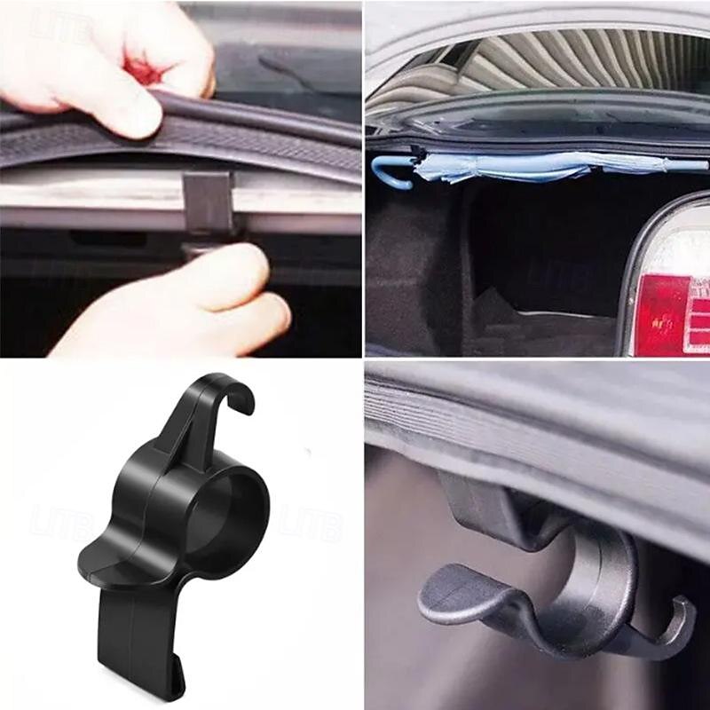 Versatile Car Trunk Umbrella Holder Durable Plastic Hook for Easy Storage & Organization Umbrella & Towel Holder4