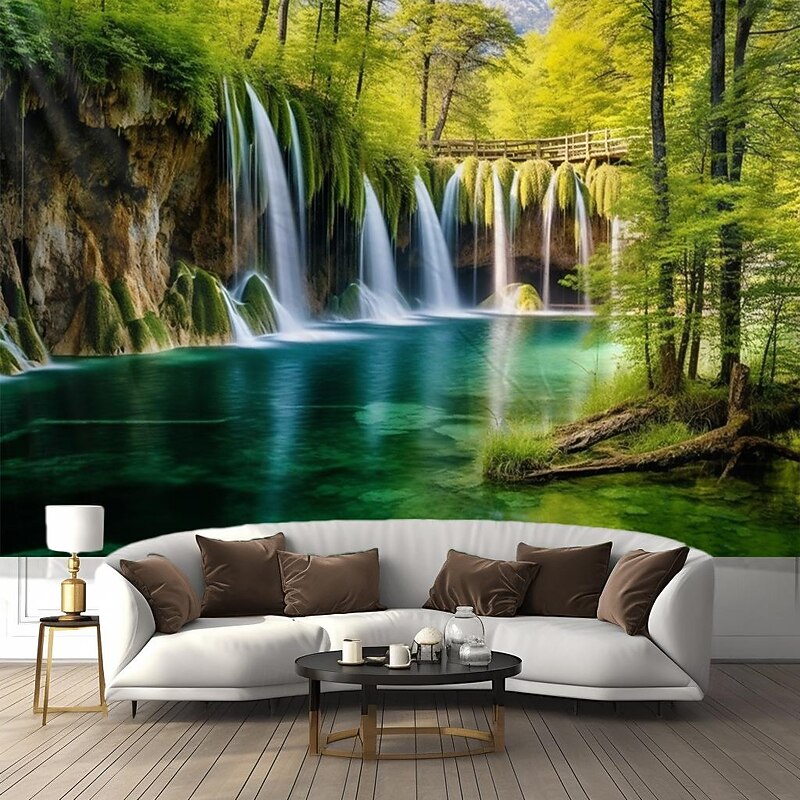 Nature Forest Hanging Tapestry Wall Art Large Tapestry Mural Decor Photograph Backdrop Blanket Curtain Home Bedroom Living Room Decoration2