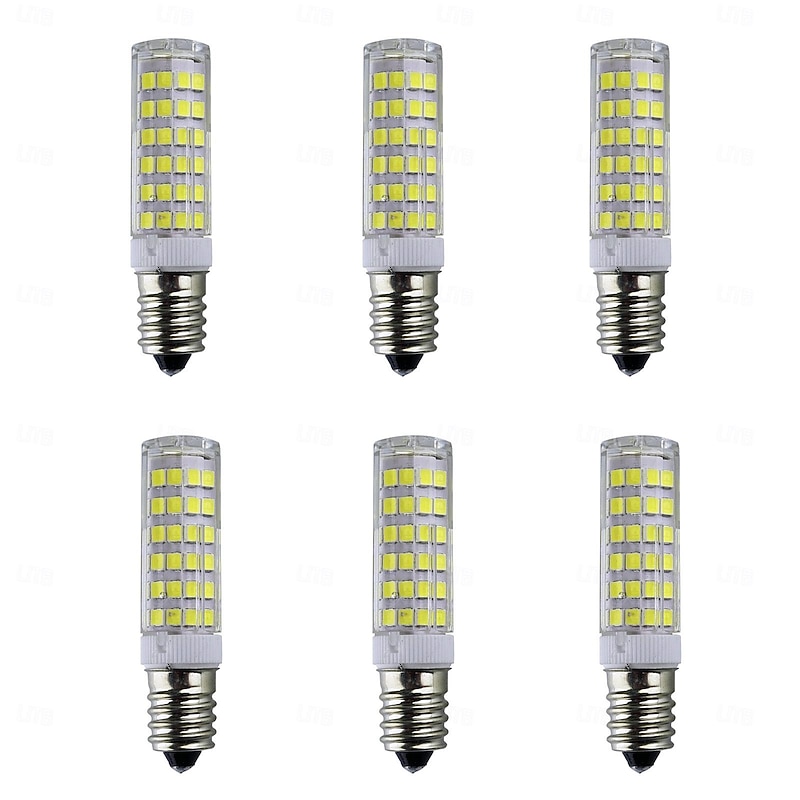 6pcs E14 Corn Lights 180Lumens 7W 75LED Beads SMD 2835 Warm White White 220 V 110 V