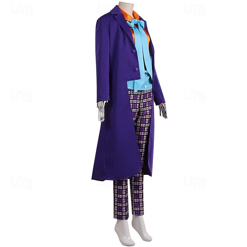 Joker Clown Halloween Coat Pants Hat Cosplay Horror Adults' Men's Women's Carnival Masquerade Party Easy Halloween Costumes Dress Up2