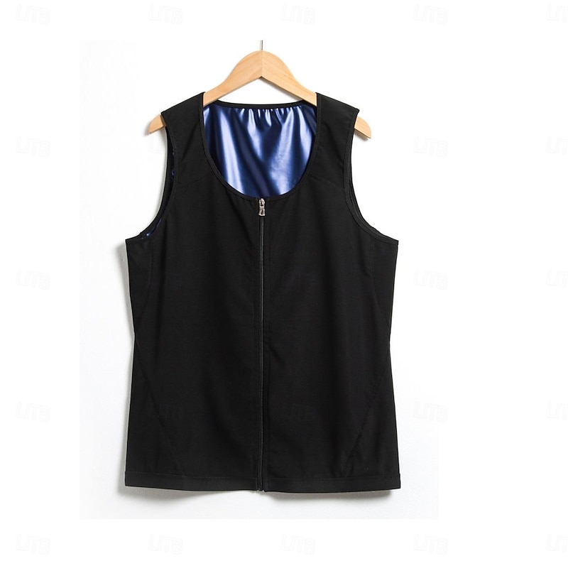 Men's PU leather Tank Full Zip Top Vest Top Undershirt Sleeveless Shirt Plain Crewneck Outdoor Going out Sleeveless Fashion Designer Muscle Top2