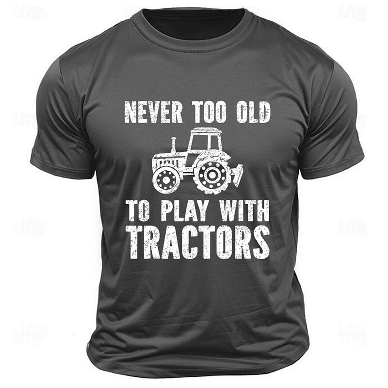 Men's Funny Old Man Letter Print T Shirt Tee Top 100% Cotton Short Sleeve Graphic Shirt Black Army Green Dark Blue Comfortable Tee Street Sports Outdoor Fashion Designer Clothing4