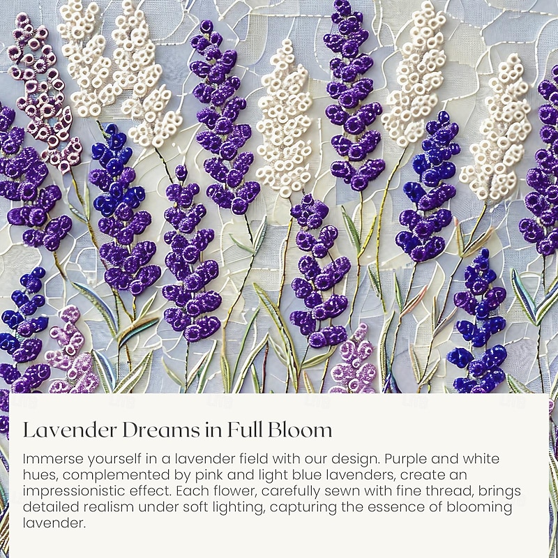 Swinging Lavender Duvet Cover Set Cotton Floral Pattern Set Soft 3-Piece Luxury Bedding Set Home Decor Gift Twin Full King Queen Size Duvet Cover2