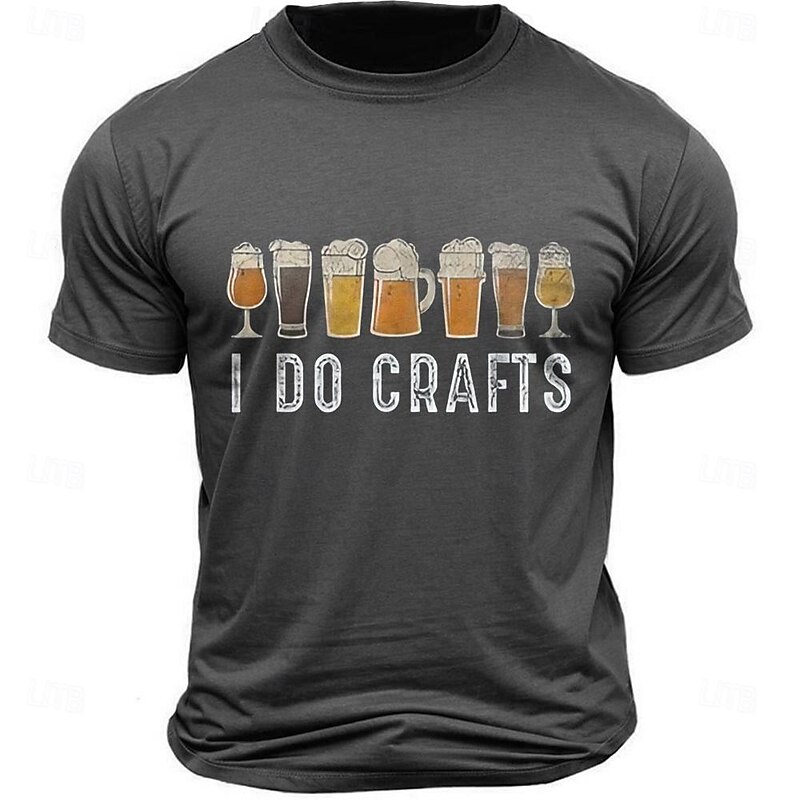 Men's Funny Craft Beer Pun Graphic T-Shirt - I Do Crafts
