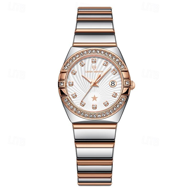 New Fashion Trend Stainless Steel Band Women'S Watch Texture Luminous Calendar Simple Brand Luxury Hundred Quartz Watch Casual Life Travel Sports Watch2
