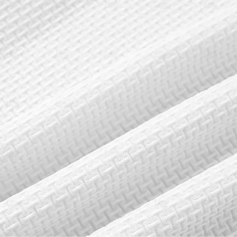 Men's Waffle Shirt T Shirt Tee Top Short Sleeves Crew Neck Summer Solid Color Plain Fashion Designer Basic Vacation Street Going out Army Green Black White Top Tee for Men2