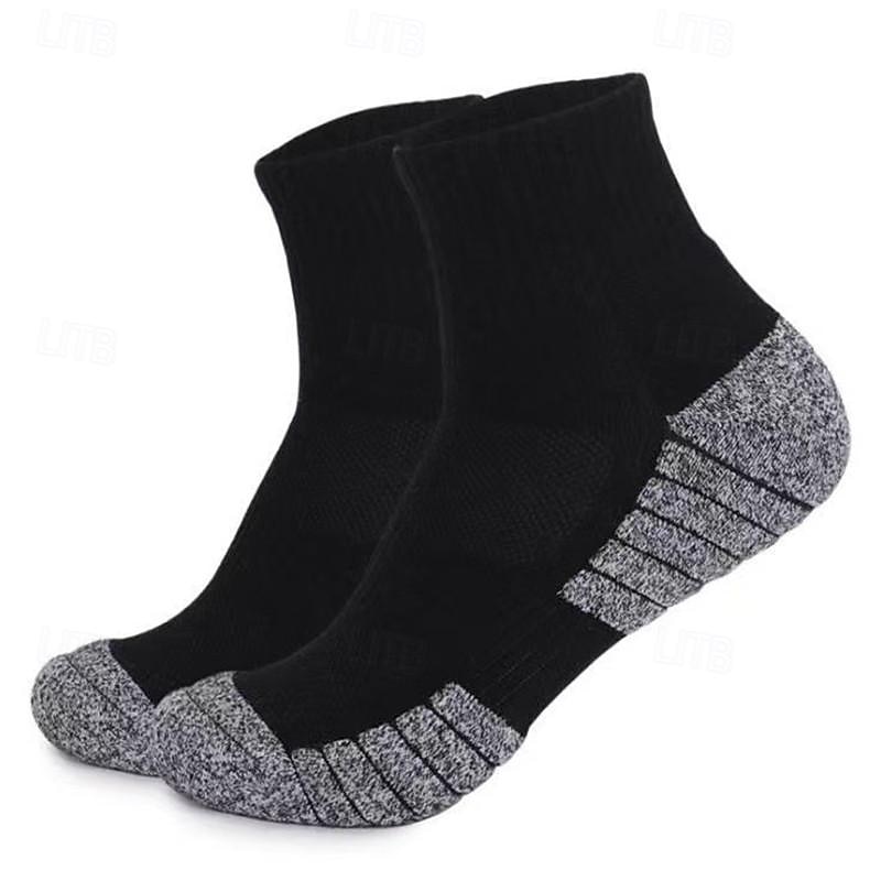 Compression Plus Size Socks Athletic Sports Socks Running Socks 1 Pair Stripe Socks Anti-Slip Breathable Sweat wicking Comfortable Gym Workout Football / Soccer Running Jogging Cycling Sports Stripes3
